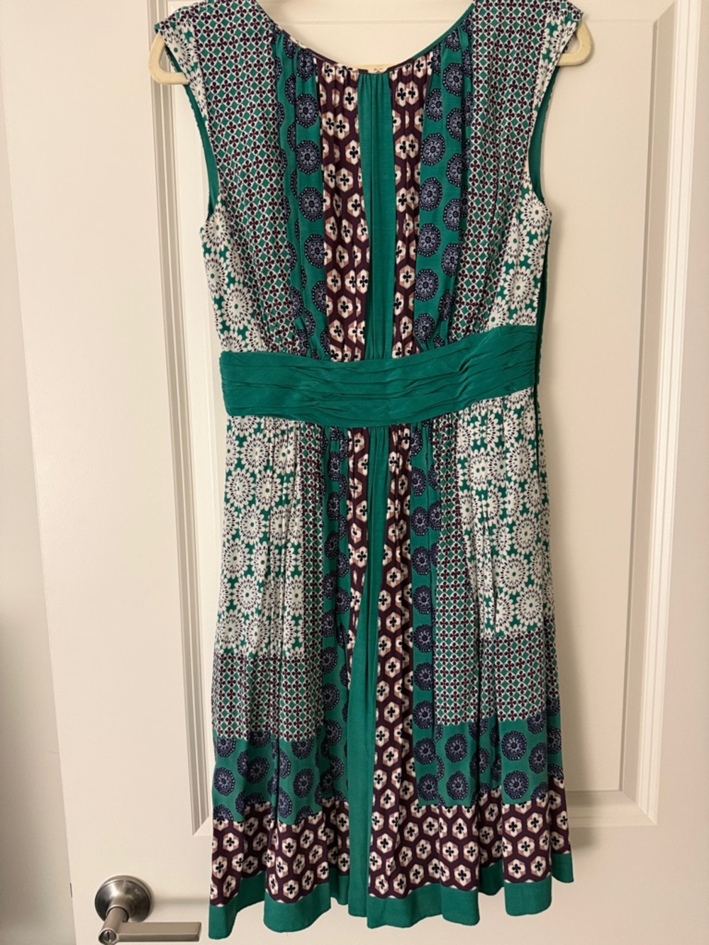 Boden Patterned Sleeveless Dress Women's size US 4.